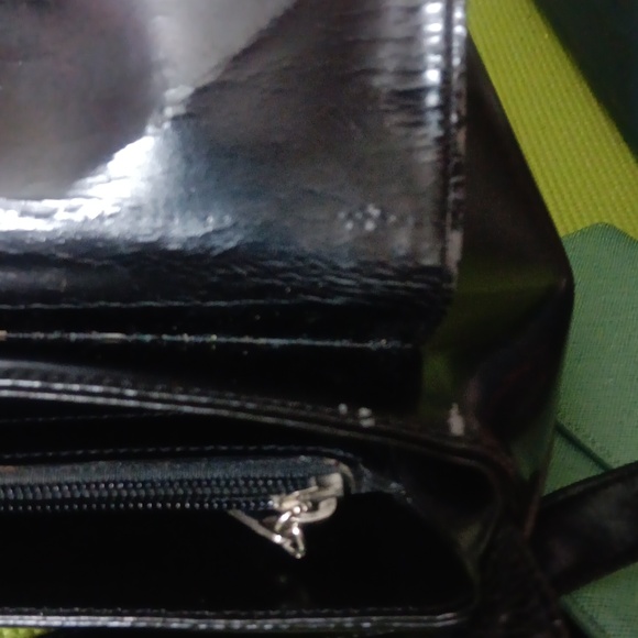 Brown and Black Leather Shoulder Bag Vintage - Picture 5 of 8